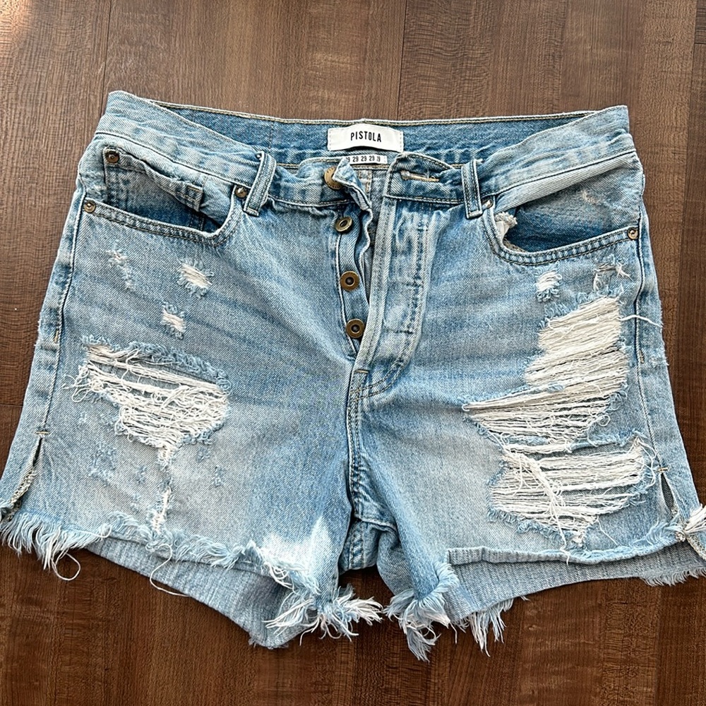 Pistola High Rise Cut Off Shorts size 29